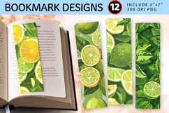 Lime &amp; Lemons PNG Bookmark Sublimation Designs Product Image 1