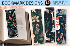 Merry Little Christmas PNG Bookmark Sublimation Design Product Image 1