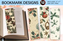 Vintage Christmas PNG Bookmark Sublimation Design Product Image 1