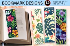 Hawaiian Caribbean Paradise PNG Bookmark Sublimation Design Product Image 1