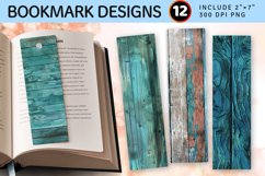 Mermaid Wood PNG Bookmark Sublimation Design Product Image 1