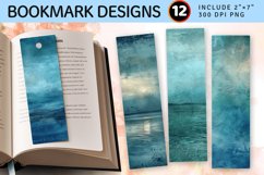 Lagoon Evening PNG Bookmark Sublimation Design Product Image 1