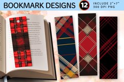 Scottish Textured Checkered Plaid PNG Bookmark Sublimation D Product Image 1