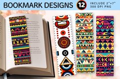 Aztec Multicolor African America PNG Bookmark Sublimation De Product Image 1