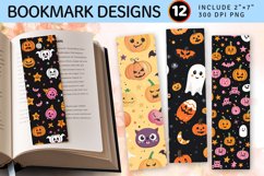 Kawaii Halloween PNG Bookmark Sublimation Design Product Image 1