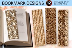 Jute Stitch Knitted PNG Bookmark Sublimation Designs Product Image 1