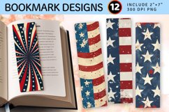 4th of July Patriotic PNG Bookmark Sublimation Designs Product Image 1