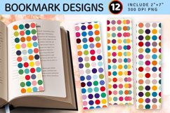 Colorful Big Dots PNG Bookmark Sublimation Design Product Image 1