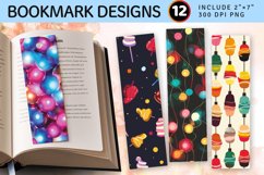 Sweet Lights PNG Bookmark Sublimation Design Product Image 1