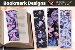 Pastel goth spring PNG Bookmark Sublimation Designs Product Image 1