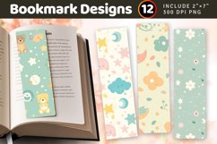 Pastel Baby PNG Bookmark Sublimation Designs Product Image 1