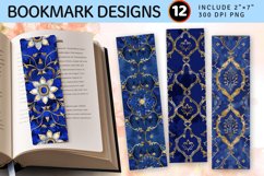 Lapis Lazuli Persian PNG Bookmark Sublimation Design Product Image 1