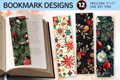 Festive Blend Joyful Christmas PNG Bookmark Sublimation Desi Product Image 1