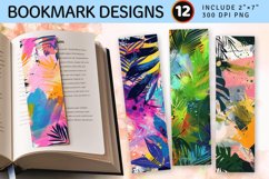 Exotic Mixed Media Paint PNG Bookmark Sublimation Designs Product Image 1