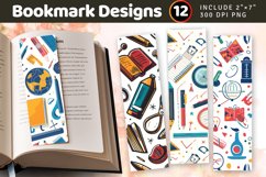 Learning Tools PNG Bookmark Sublimation Designs Product Image 1