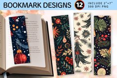 Color Christmas PNG Bookmark Sublimation Design Product Image 1