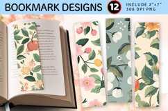 Pastel Cottagecore Floral Apple Garden PNG Bookmark Sublimat Product Image 1