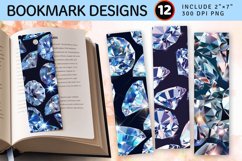 Precious Diamonds PNG Bookmark Sublimation Design Product Image 1