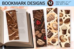Cold Chocolate PNG Bookmark Sublimation Design Product Image 1