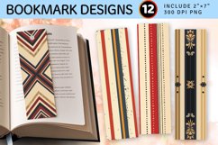 Heritage Stripes PNG Bookmark Sublimation Design Product Image 1