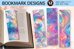 Iridescent PNG Bookmark Sublimation Designs Product Image 1