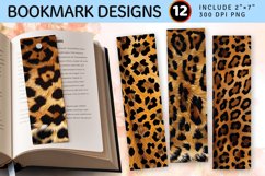 Brown Jaguar Skin Panther PNG Bookmark Sublimation Designs Product Image 2