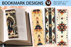 Retro Native American PNG Bookmark Sublimation Designs Product Image 1