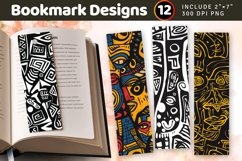 Abstract African American Doodle PNG Bookmark Sublimation De Product Image 1