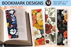 Florals PNG Bookmark Sublimation Design Product Image 1
