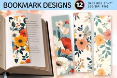 Bouquet Flower Cottagecore PNG Bookmark Sublimation Designs Product Image 1