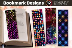 Neon Sequin PNG Bookmark Sublimation Designs Product Image 1