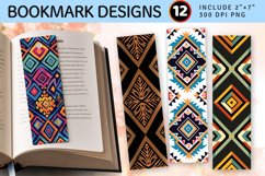 Aztec Diamond PNG Bookmark Sublimation Design Product Image 1