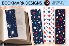 4th of July PNG Bookmark Sublimation Design Product Image 1