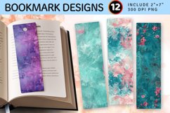 Lagoon Rose PNG Bookmark Sublimation Design Product Image 1