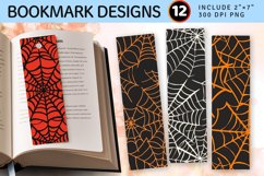 Halloween Spiderweb PNG Bookmark Sublimation Design Product Image 1