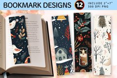 Cozy Christmas PNG Bookmark Sublimation Design Product Image 1