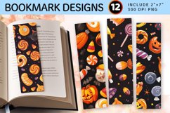 Halloween with Candy PNG Bookmark Sublimation Design Product Image 1