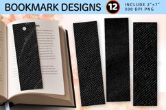 Black Denim Jeans Fabric PNG Bookmark Sublimation Des Product Image 1