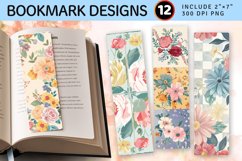 Pastel Bouquet Quilt PNG Bookmark Sublimation Des Product Image 1