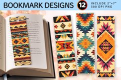 Aztec Fabric PNG Bookmark Sublimation Design Product Image 1