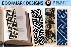 Abstract Maze PNG Bookmark Sublimation Des Product Image 1