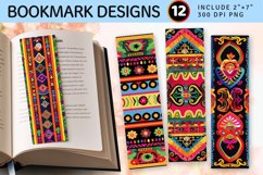Peruvian Fabric Traditional PNG Bookmark Sublimation Design Product Image 1