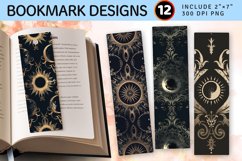 Eclipse Damask PNG Bookmark Sublimation Design Product Image 1