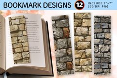 Stone Walls PNG Bookmark Sublimation Designs Product Image 1