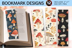 Whimsical Mushroom PNG Bookmark Sublimation Designs Product Image 1