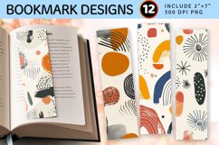 Minimal Abstract Boho PNG Bookmark Sublimation Designs Product Image 1