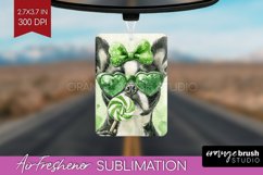 Boston Terrier St. Patricks Day Dog Air Freshener PNG Dog Product Image 1