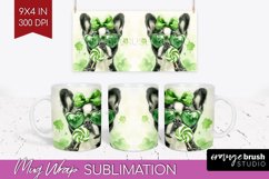 Boston Terrier St. Patricks Day Dog Mug Wrap Dog Mug PNG Product Image 1
