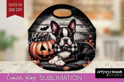Boston Terrier Dog Lunch Bag Halloween Lunch Bug PNG Product Image 1