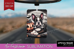 Boston Terrier Dog Air Freshener PNG Halloween PNG Product Image 1